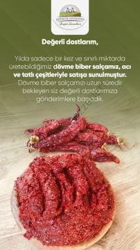 Ev Yapımı Dövme  Acı Biber Salçası - 1 kg