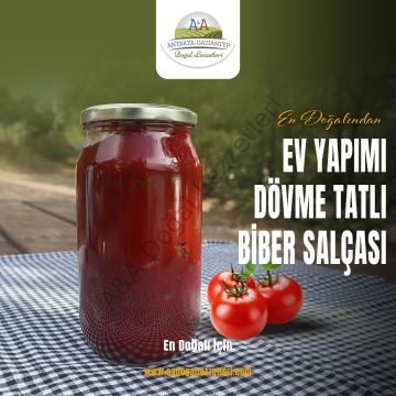 Ev Yapımı Dövme Tatlı Biber Salçası 1 kg