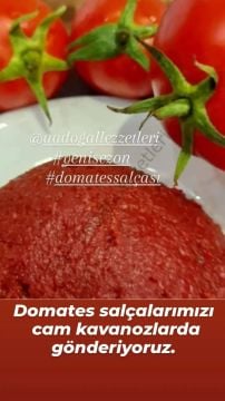 Domates Salçası 1 kg Cam Kavanoz
