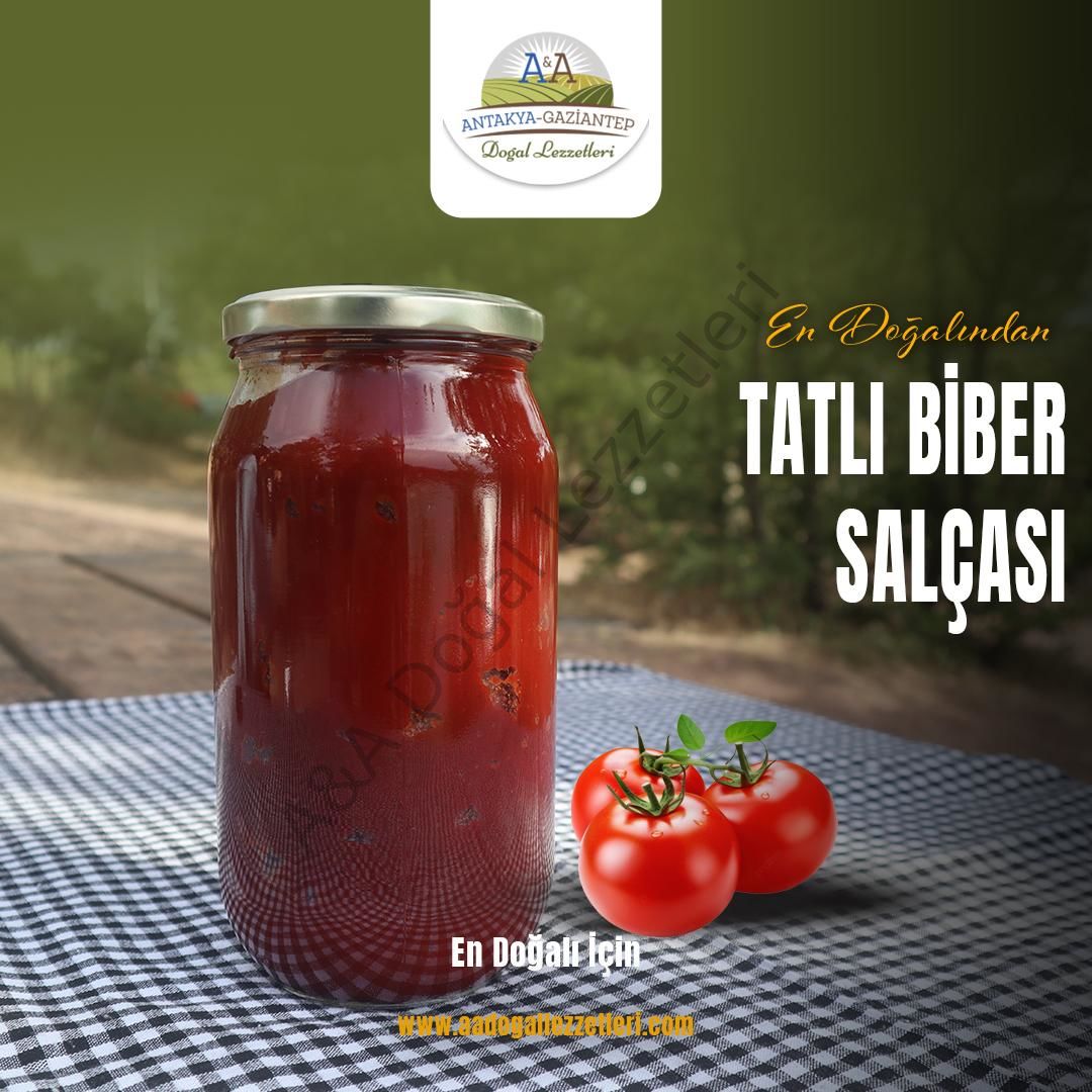 Tatlı Biber Salçası  1 kg Cam Kavanoz