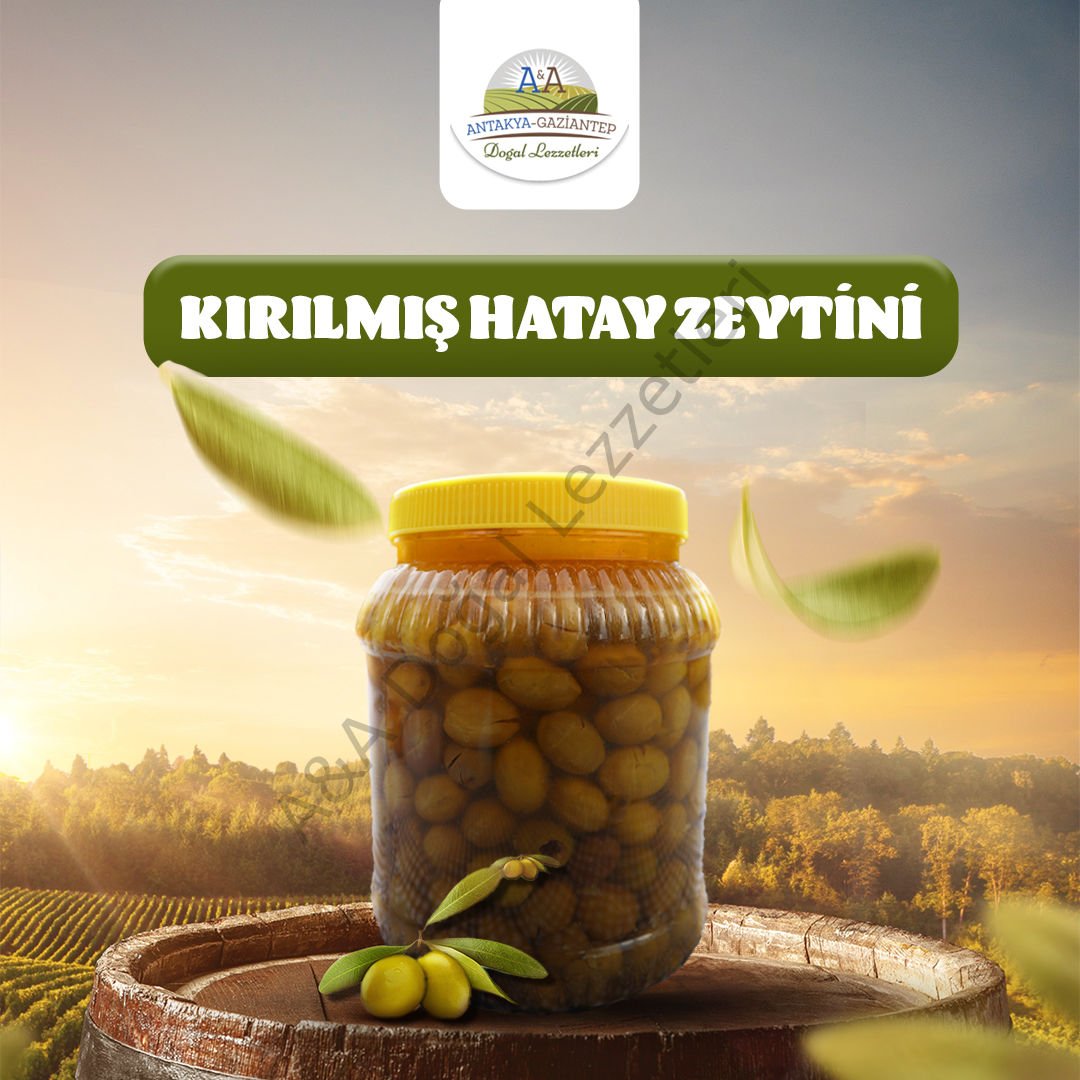 Antakya Yeşil Zeytini 2 lik pet içinde