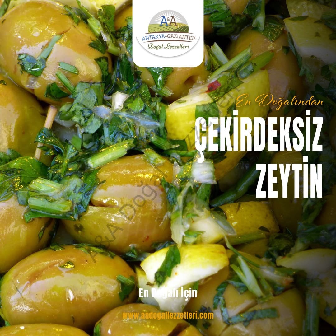 Çekirdeksiz Yeşil  Zeytin 2 LİTRE PET İÇİNDE