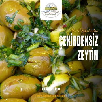 Çekirdeksiz Yeşil  Zeytin 2 LİTRE PET İÇİNDE